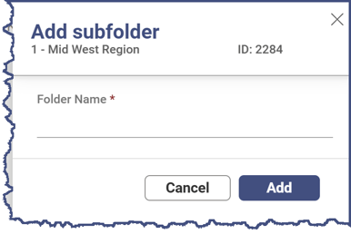 Add Subfolder Message