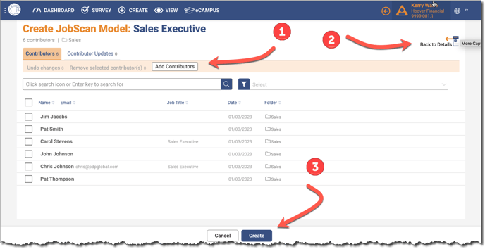 Create JobScan final step