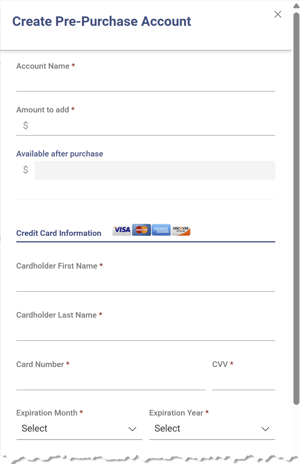 Create Pre-Purchase Panel