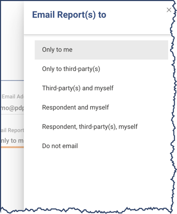 Email Reports To
