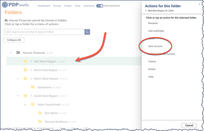 Folders - User Access