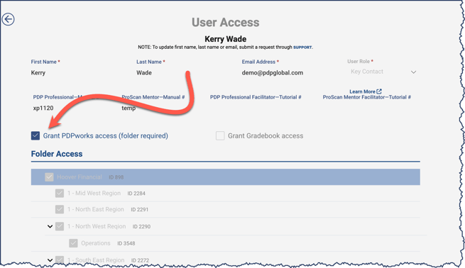 Grant PDPworks Access