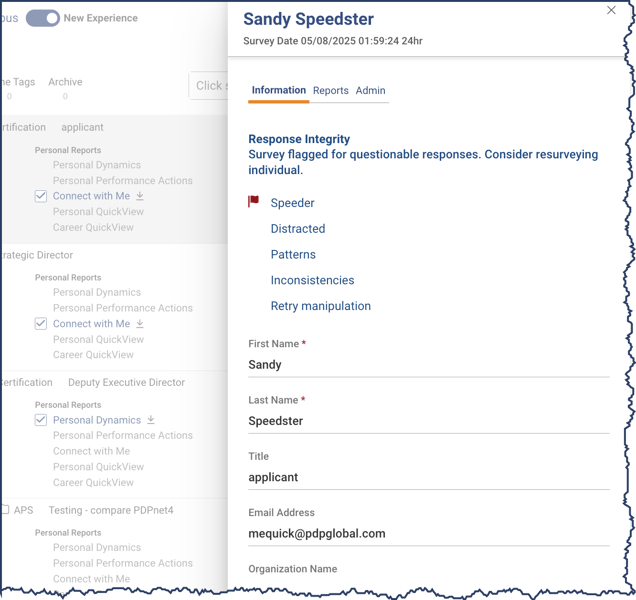 Response Integrity - Details