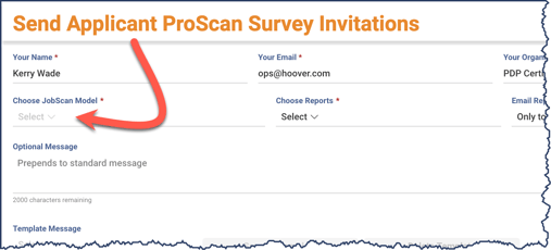 Send Invitation - Applicant