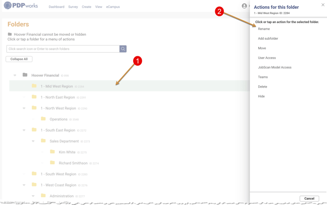 Manage Folders - Edit name 1 - V3