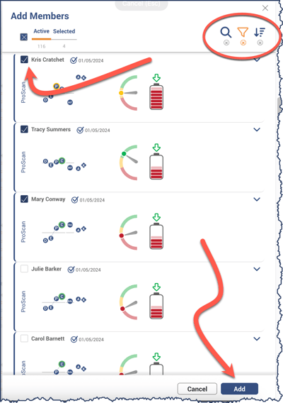 NewExp - Add Members Panel
