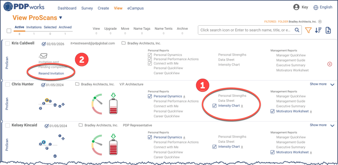 ProScan Row - Expanded Reports and Invitation Link