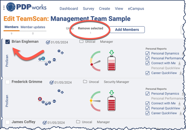 Remove Team Member - V3