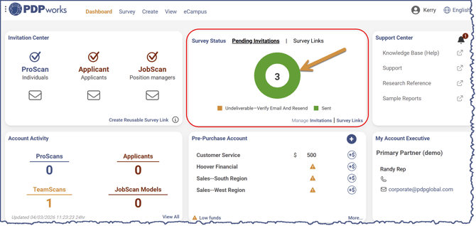 Survey Status Tile - V3-1