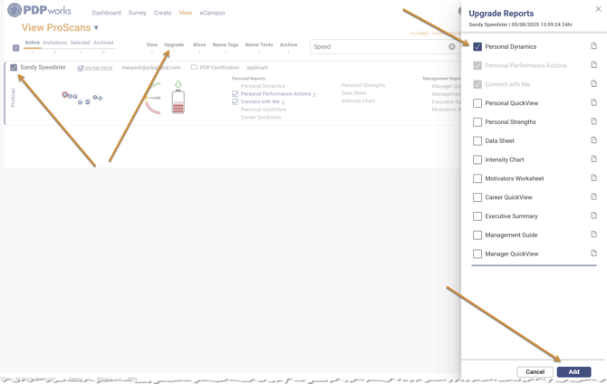 Upgrade Reports - V3